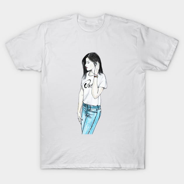 Modern girl T-Shirt by DarkoRikalo86